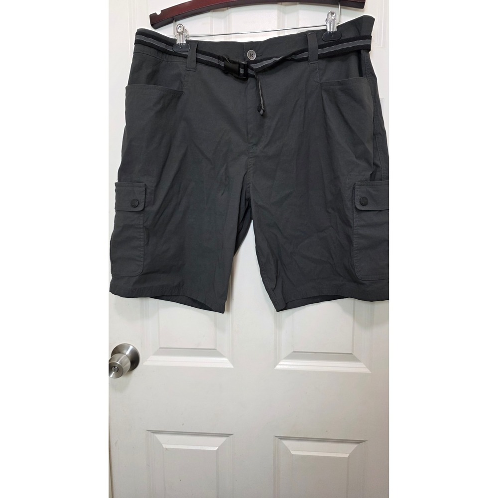 Orvis Cargo Shorts Mens 40 Gray Hiking Fishing Outdoor Performance Belted
